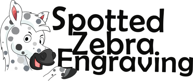 Spotted Zebra Engraving