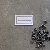 Double Cap Rivets, stud rivets - 25 set per order Small 7mm x 7mm, Medium 8 x 8, Large 8 x 13