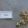 Double Cap Rivets, stud rivets - 25 set per order Small 7mm x 7mm, Medium 8 x 8, Large 8 x 13