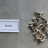Double Cap Rivets, stud rivets - 25 set per order Small 7mm x 7mm, Medium 8 x 8, Large 8 x 13
