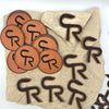 Iron On Backing - Faux Leather - Patches, Tags, Labels (25 Pack)