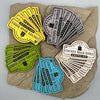 Iron On Backing - CORK - patches, tags, labels (25 Pack)