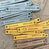 Ultra Suede Tags!!  - Pack of 25