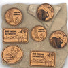 Iron On Backing - Faux Leather - Patches, Tags, Labels (25 Pack)