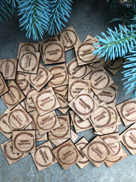 Personalized Wood Tags - Pack of 25 (Select Options / Quick Check Out)