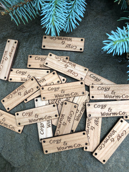 Personalized Wood Tags - Pack of 25 (Select Options / Quick Check Out)