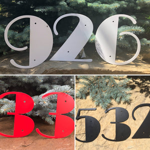 Exterior House Numbers - Street Names