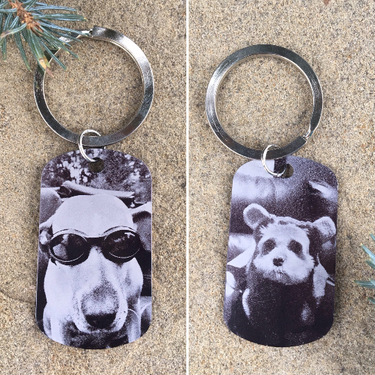 In Memorial Picture/Text Keychains