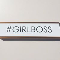 Girl Boss Desk Sign