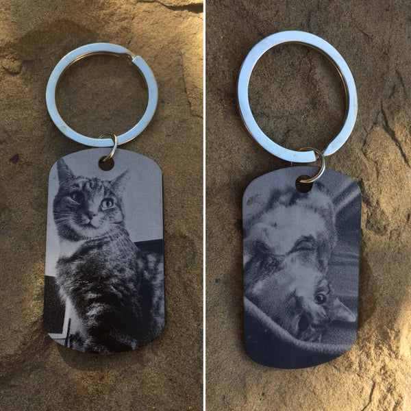 In Memorial Picture/Text Keychains