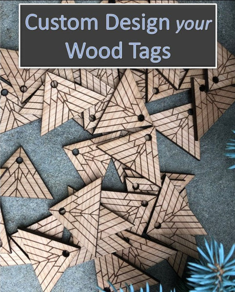 Personalized Wood Tags! - Pack of 25 (Customizer)